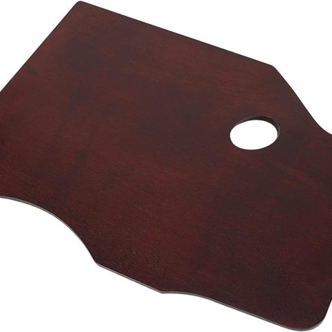 Ergonomic Wooden Palette for Oil Painting 16 * 12 inch - Artist Mixing Painting Palette for Acrylic Watercolor Painting Art Walnut Palette with Reduced Weight (Rectangular 30 x 40 cm)