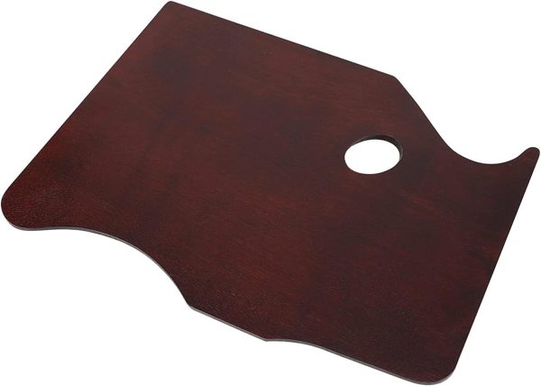 Ergonomic Wooden Palette for Oil Painting 16 * 12 inch - Artist Mixing Painting Palette for Acrylic Watercolor Painting Art Walnut Palette with Reduced Weight (Rectangular 30 x 40 cm)