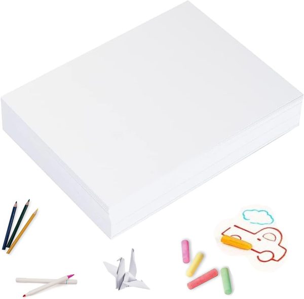 9"x12" Sketching Drawing Paper for Kids Toddlers Art Craft Supplies, White Paper for Coloring Doodle 200 Sheets
