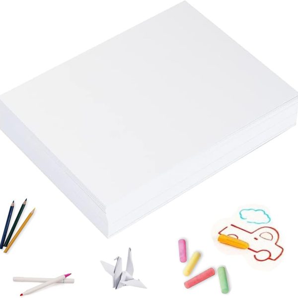 9"x12" Sketching Drawing Paper for Kids Toddlers Art Craft Supplies, White Paper for Coloring Doodle 200 Sheets