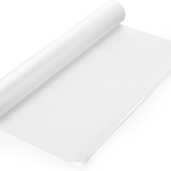 Tracing Paper Roll 17in x 25yd, White Trace Paper Pattern Paper Translucent Tracing Paper for Sewing, Drawing, Sketching, Gift Wrapping