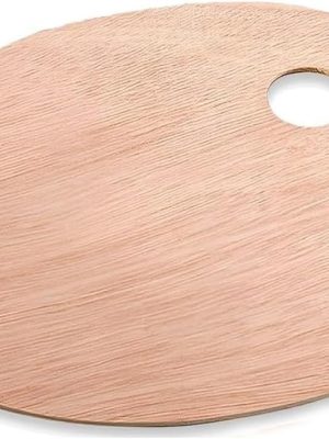 8" X 12" Wooden Oval-Shaped Artist Painting Palette,Oil Watercolor Paint Palette,Wood Paint Palette with Thumb Hole,Art Pallet for Painting,Palettes,Wood Paint Color Mixing Tray Acrylic Painting Wood