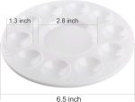 Paint Tray Palettes, 32 Pack Plastic Paint Pallets with 10 Wells, Painting Palette for Kids & Adults, Round Paint Holder Tray, Craft DIY Art Painting Supplies, Classes & Lessons
