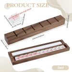 12 Grids Empty Watercolor Palette, Washable Walnut Paint Tray with Lid Travel Wooden Painting Box Watercolor Box Case for Painters Students Adult Studio Home Outdoor, Camel