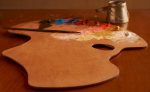 New Wave Expressionist Confidant Hand Held Wood Artist Palette | Natural Stain, Held in Left Hand, Wooden Paint Palette, Artist Palette, Painting Palette, Oil Paint Palette, Wood Paint Pallet