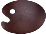 Wooden Palette, Oval Wooden Gouache Color Seal Oil Painting Palette, 30 * 40